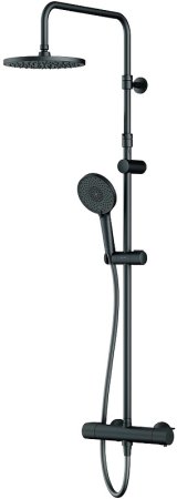 Душевая система AM.PM X-Joy F0785A422 с термостатом Черная матовая 