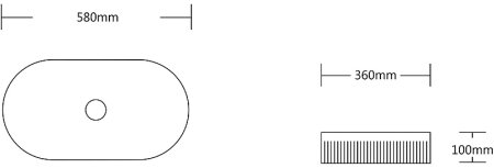 Раковина-чаша Ceruttispa 58 CR8009 9556 Белая 
