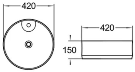 Раковина-чаша Comforty 42 78200 00004143747 Белая 