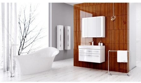 Зеркальный шкаф Aqwella 5 Stars Милан 80 Mil.04.08 Белый 