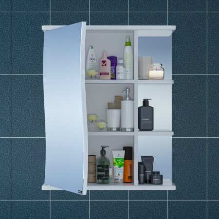 Зеркало-шкаф Санта Волна 60 левый 