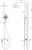 Душевая система со смесителем ESKO Shanghai" (ST1425SHA)" 