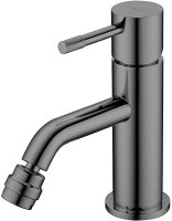 Смеситель для биде Boheme Uno 466-SGM Антрацит глянец