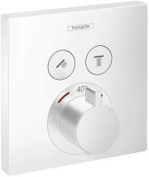 Смеситель для душа Hansgrohe ShowerSelect 15763700 с термостатом Белый матовый