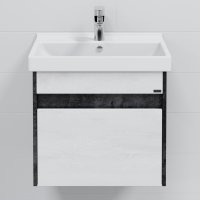 Тумба для ванной СаНта Мира 60 светлая с умывальником Fest 60