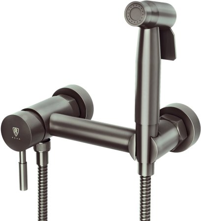 Гигиенический душ встраиваемый RUSH Melos графит (SUS1101-99Grey) 