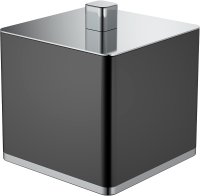 Диспенсер для ватных дисков Boheme 10964-B-CR Черный Хром