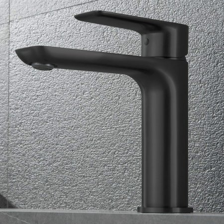 Смеситель для раковины Black&White Universe UK8301B 8301BUK Черный матовый 
