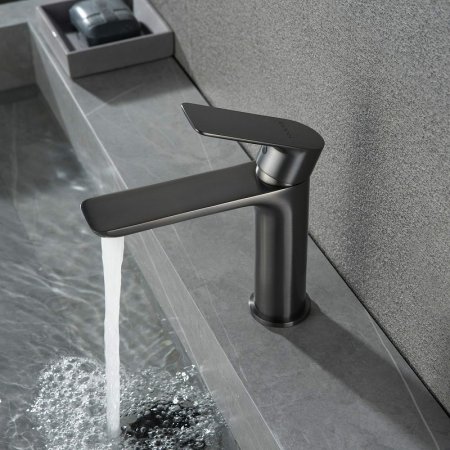 Смеситель для раковины Black&White Universe UK8301B 8301BUK Черный матовый 