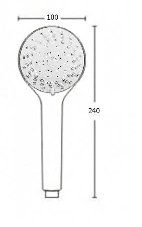 Ручной душ Excellent Ursa ARAC.SH.S3125 Хром 