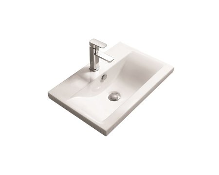 Раковина SantiLine SL-2101(70) белая глянцевая 