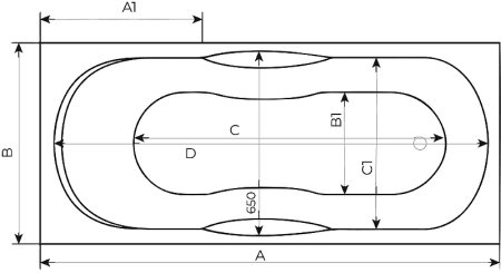 Акриловая ванна Creto Etna 170х70 1-1133 без гидромассажа 