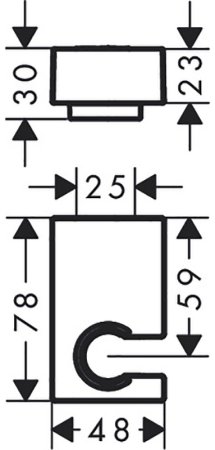 Держатель ручного душа Hansgrohe Porter E 28387700 Белый матовый 