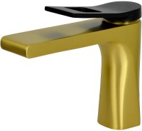 Смеситель для раковины Bronze de Luxe Element EL02GB Матовое золото Черный