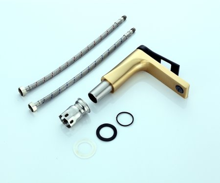 Смеситель для раковины Bronze de Luxe Element EL02GB Матовое золото Черный 