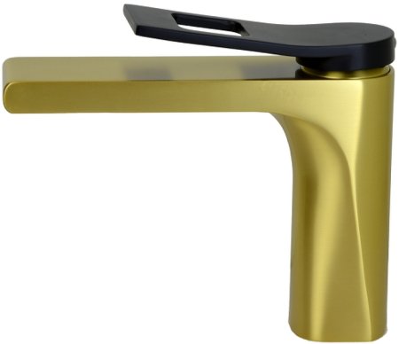 Смеситель для раковины Bronze de Luxe Element EL02GB Матовое золото Черный 