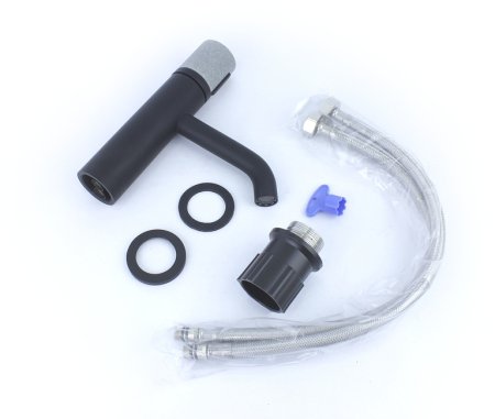 Смеситель для раковины Bronze de Luxe Focus 24601BG Черный матовый 