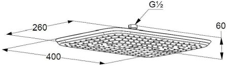Верхний душ Kludi Freshline 6440005-00 Хром 