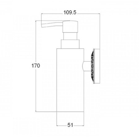 Дозатор для жидкого мыла Bronze de Luxe Windsor K25027 Бронза 