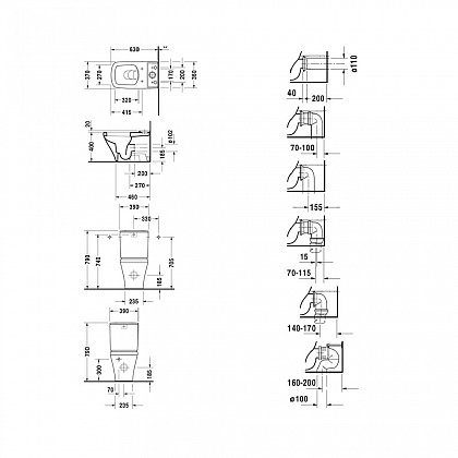 Унитаз напольный Duravit Durastyle 2155090000 