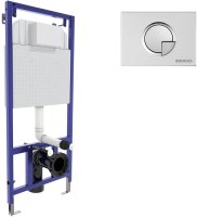 Инсталляция Berges Novum 040222 для унитаза с клавишей смыва Хром матовый