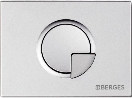 Инсталляция Berges Novum 040222 для унитаза с клавишей смыва Хром матовый 