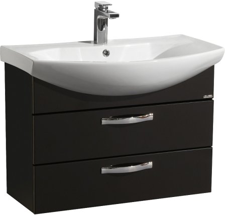 Тумба под раковину Aquaton Ария 80 М 1A140801AA950 подвесная Черная 