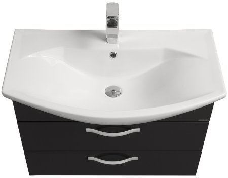 Тумба под раковину Aquaton Ария 80 М 1A140801AA950 подвесная Черная 