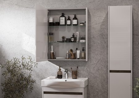 Тумба под раковину Aquaton Нортон 65 1A248801NT010 подвесная Белая глянцевая 