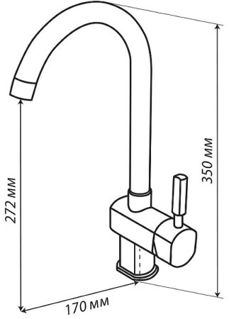 Смеситель для кухни Aquaton Лиам 1AX003FCXX260 Латте 