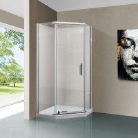 Душевой уголок Vincea Stresa VSP-1S900CL 90х90 см. хром , стекло прозрачное