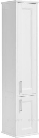 Пенал Aquanet Бостон 36 L белый матовый (ручки золото) 