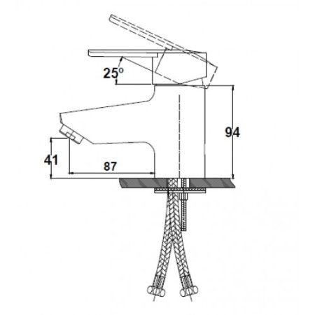 Смеситель для раковина KAISER Orbit 20011 Хром 
