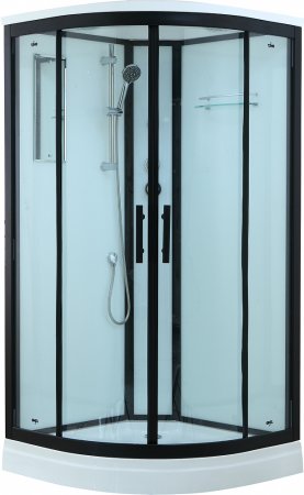 Душевая кабина Timo Standart T-6609 B профиль черный 