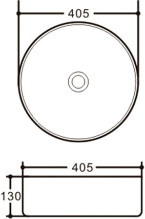 Раковина-чаша Vincea 40 VBS-316 Белая 