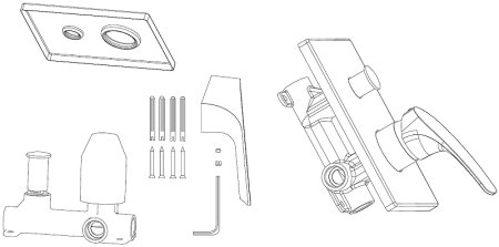 Душевая система Aquanet Static 2.11 257167 Хром 
