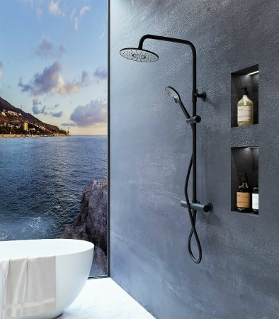 Душевая система Orange T02S3-912b Черный 