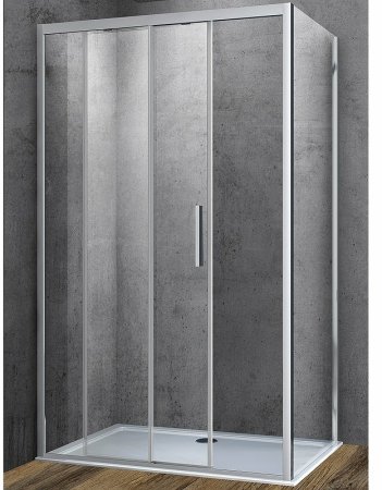 Душевой уголок Vincea Soft 130x90 VSR-3SO9013CL профиль Хром стекло прозрачное 