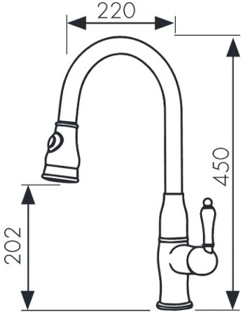 Смеситель для кухни Kaiser Vincent 31366-1 Бронза 