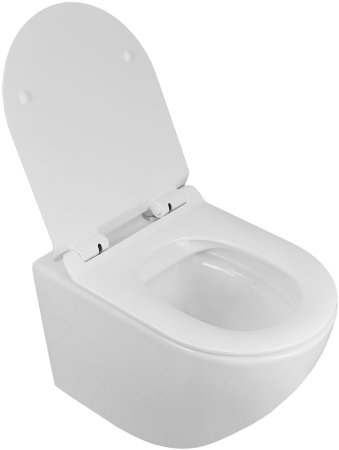 Унитаз Azario Fora AZ-0067 подвесной Белый с сиденьем Микролифт 
