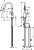 Смеситель Hansgrohe Talis M52 73863800 для кухонной мойки, сталь 