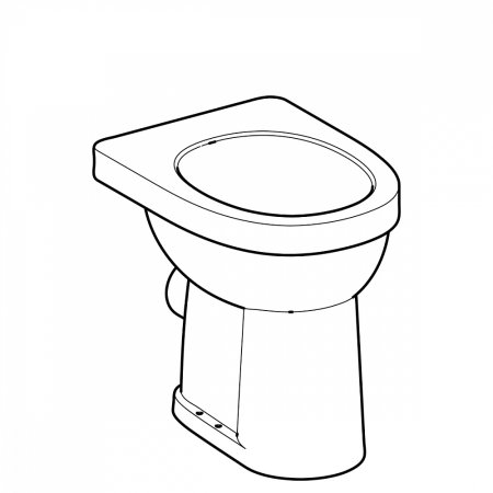 Унитаз приставной Geberit Renova Comfort 218510000 