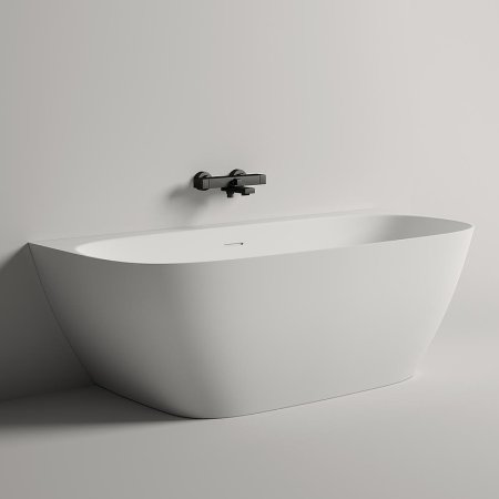Ванна из искусственного камня Salini Sofia Wall 170х80 102522M Белая матовая 