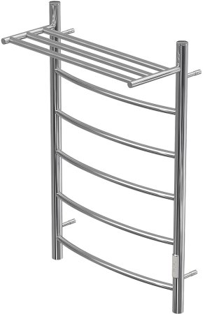 Электрический полотенцесушитель Point Афина PN04858P П5 500x800 с полкой, диммер справа Хром 