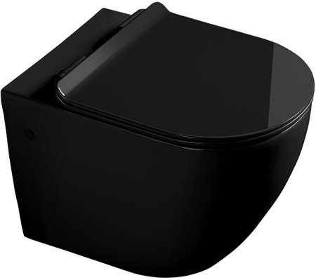 Унитаз подвесной SantiLine SL-5002B с микролифтом 