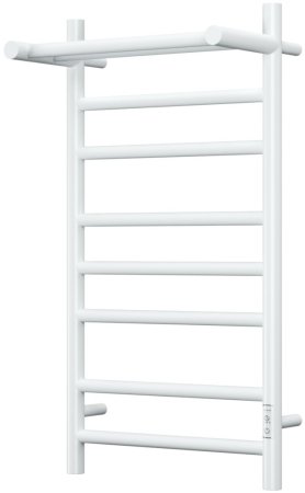 Полотенцесушитель электрический с полочкой (лесенка) Bauedge Stil Shelf DB-0019, 40x80 см 