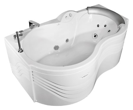 Акриловая ванна Радомир Паллада Комфорт Chrome левая 