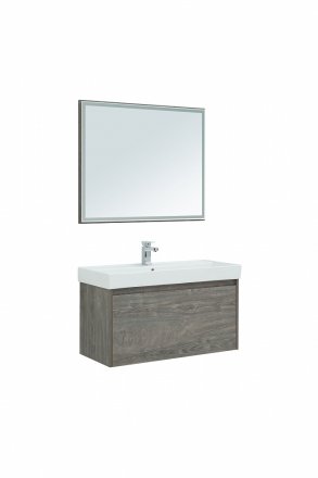 Мебель для ванной Aquanet Nova Lite 100 дуб рошелье (1 ящик) 