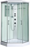 Душевая кабина WeltWasser WW500 Nesse 1004 100x100 10000003285 профиль Хром стекло прозрачное