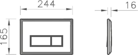 Кнопка смыва VitrA Elegance 740-1380 хром 